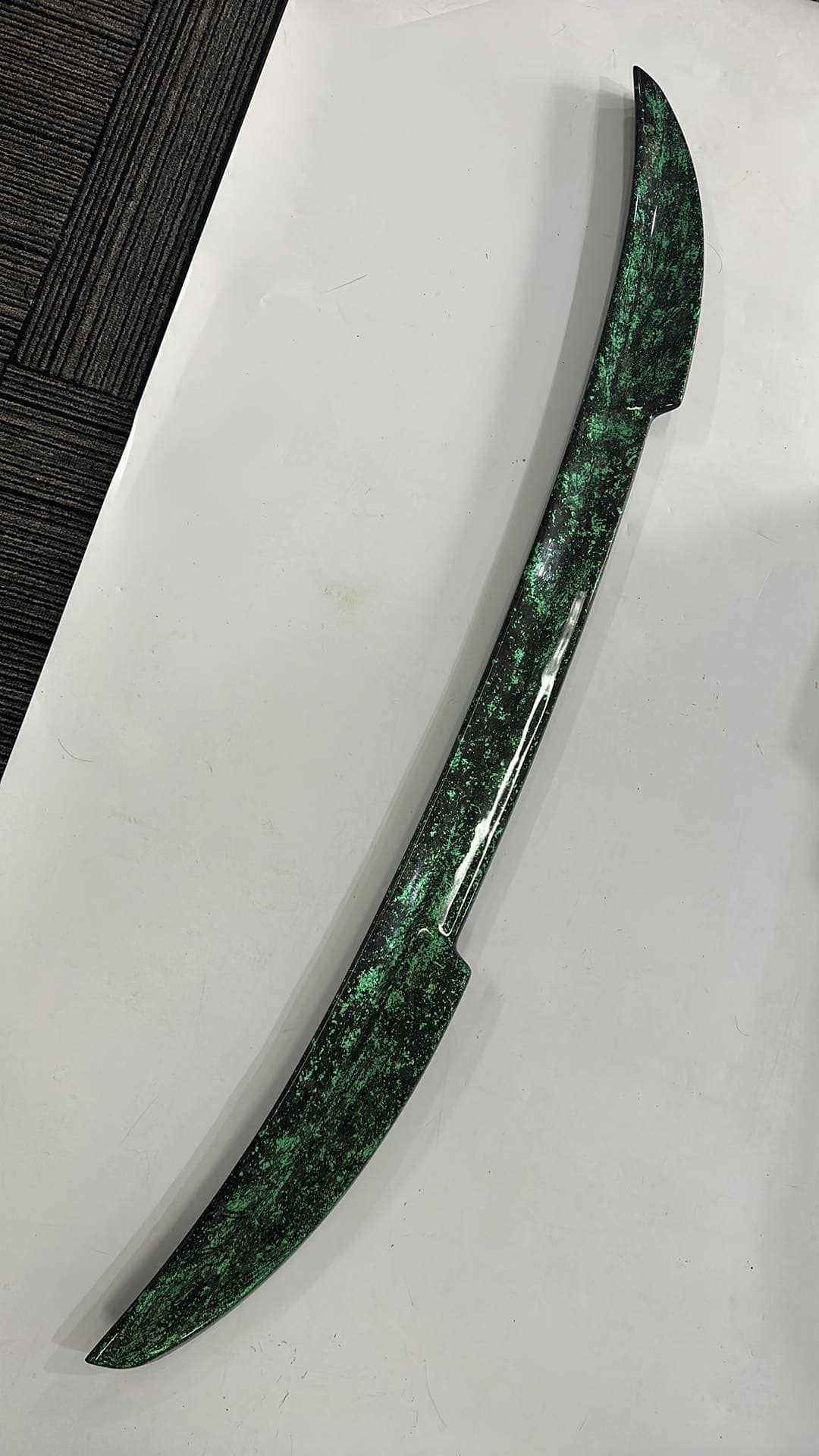 Carbon fiber Spoiler V2 for Mustang Mach-E 2021-2025 in green pattern