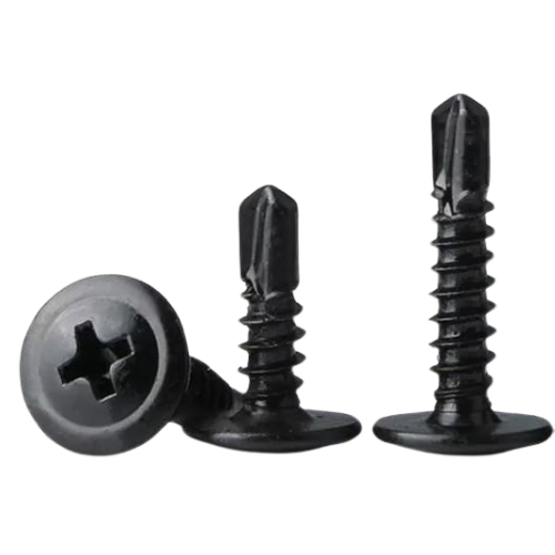 Black installation screws for Mustang Mach-E front lip splitter