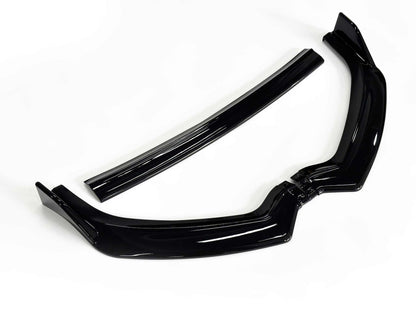 Front Lip Splitter for Mustang Mach-E GT 2021-2025 in glossy black finish