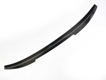 Spoiler V2 carbon fiber rear spoiler for Mustang Mach-E 2021-2025 in black carbon finish