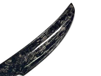 Wet Carbon Fiber Spoiler V2 for Mustang Mach-E 2021-2025 in Carbon Black and Forged Carbon colors