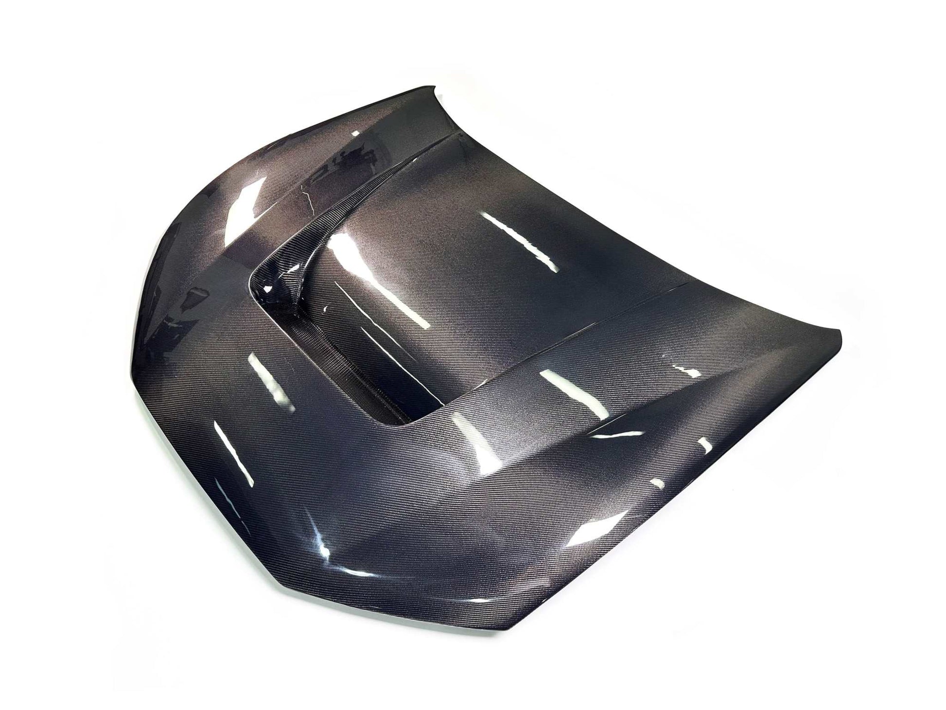 Carbon fiber hood for Mustang Mach-E full bodykit with aerodynamic design