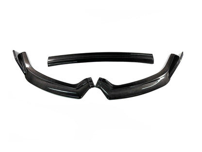 Carbon fiber front lip splitter for Mustang Mach-E GT 2021-2025 in carbon black finish