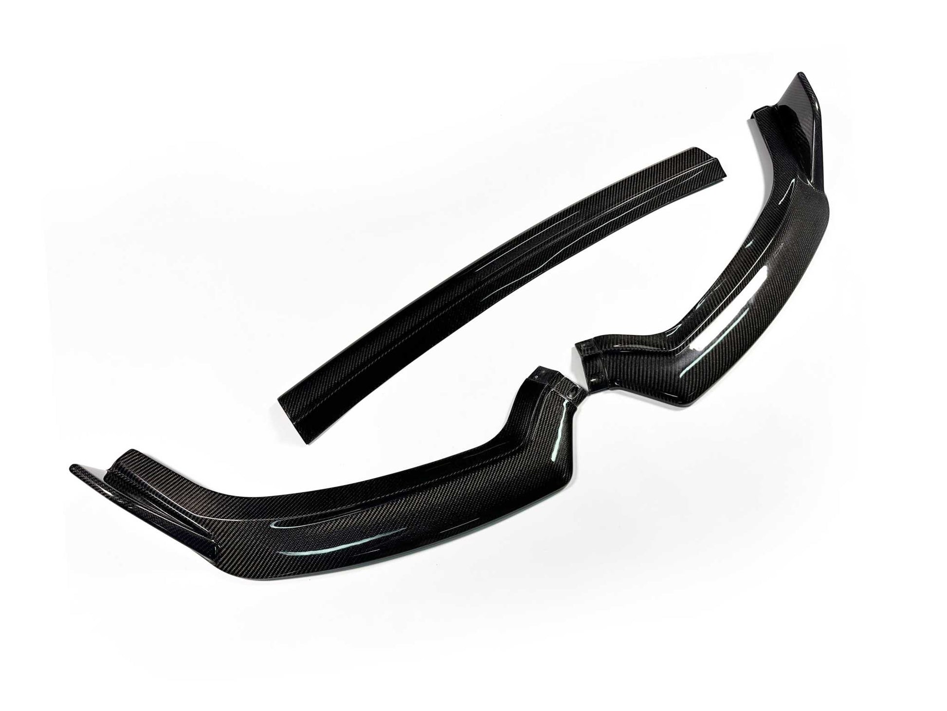 Carbon fiber full bodykit parts for Mustang Mach-E 2021-2025 including side skirts and front lip components
