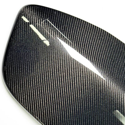 Close-up of GT Grill V1 carbon fiber grille for Mustang Mach-E GT/GTPE 2021-2025