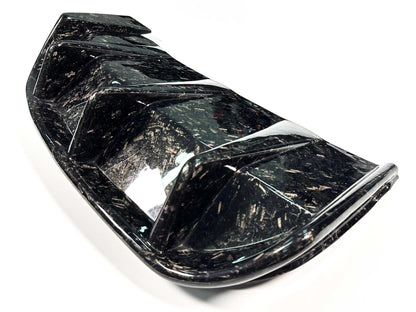 Rear diffuser made of wet carbon fiber for Mustang Mach-E 2021-2025 in carbon black finish