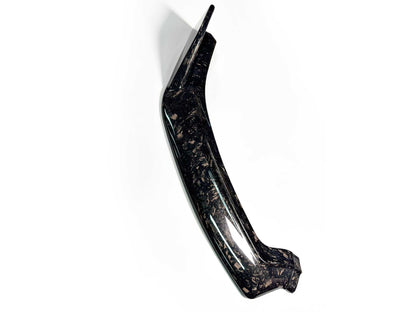 Wet carbon fiber front lip splitter for Mustang Mach-E GT 2021-2025 in carbon black finish