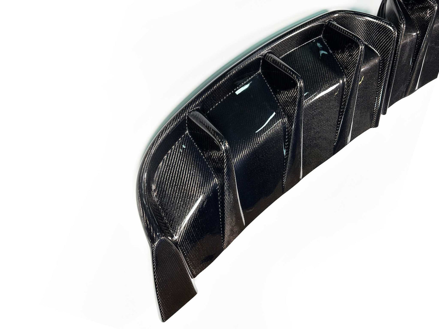 Carbon fiber diffuser component from Mustang Mach-E full bodykit accessory set