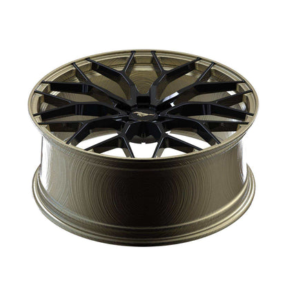 Custom forged aluminum wheel for Mustang Mach-E with black multi-spoke design