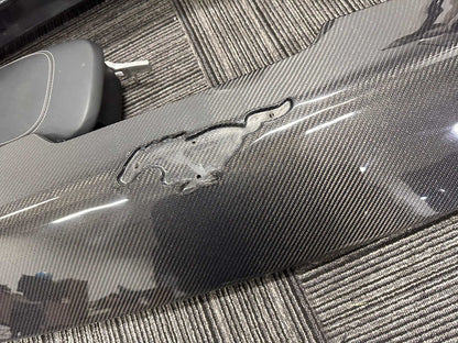 Carbon fiber GT bumper with Mustang pony emblem for 2021-2025 Mustang Mach-E front replacement