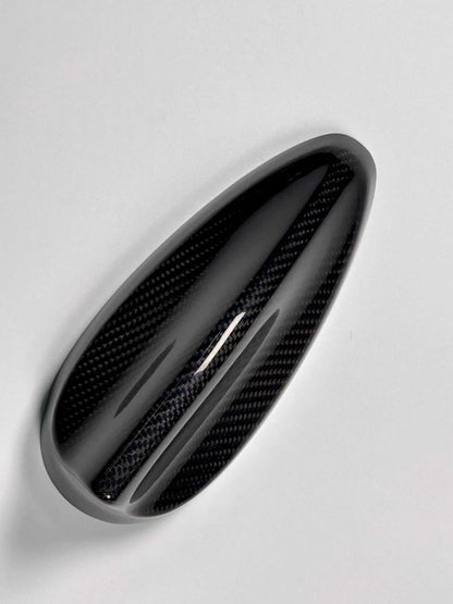 Dry carbon fiber Shark Antenna Cap for Mustang Mach-E (2021-2025) in carbon black or forged carbon finish