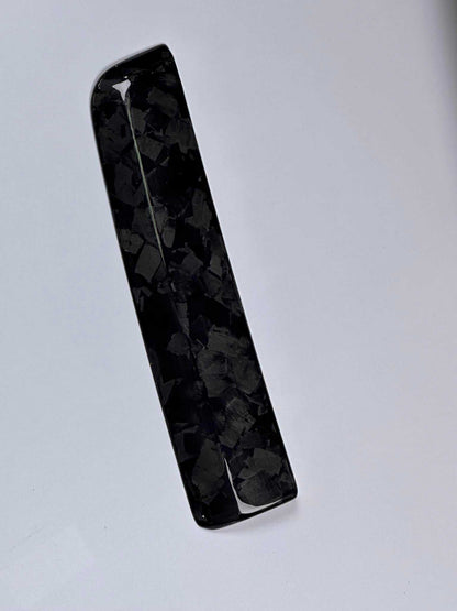 Dry carbon fiber dash trim in forged carbon for Mustang Mach-E interior upgrade