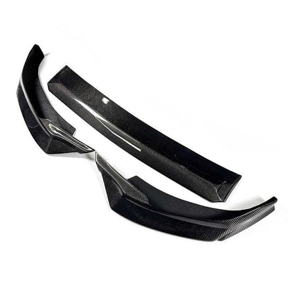 Front Lip Splitter for Mustang Mach-E GT 2021-2025 made of wet carbon fiber with aerodynamic design