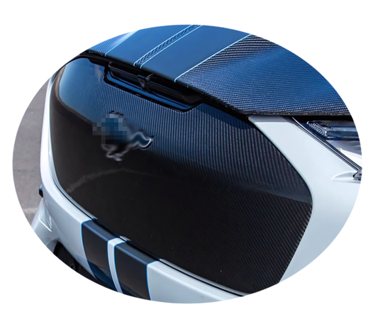 GT Grill V1 wet carbon fiber grille for 2021-2025 Mustang Mach-E GT/GTPE in carbon fiber finish