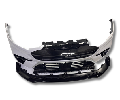 GT Bumper front replacement for Mustang Mach-E 2021-2025 with carbon grill and lit pony logo