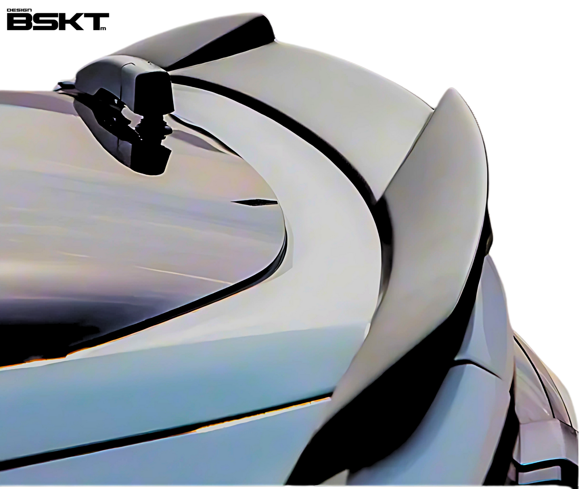 Spoiler V3 carbon fiber trunk spoiler for Mustang Mach-E 2021-2025 rear view