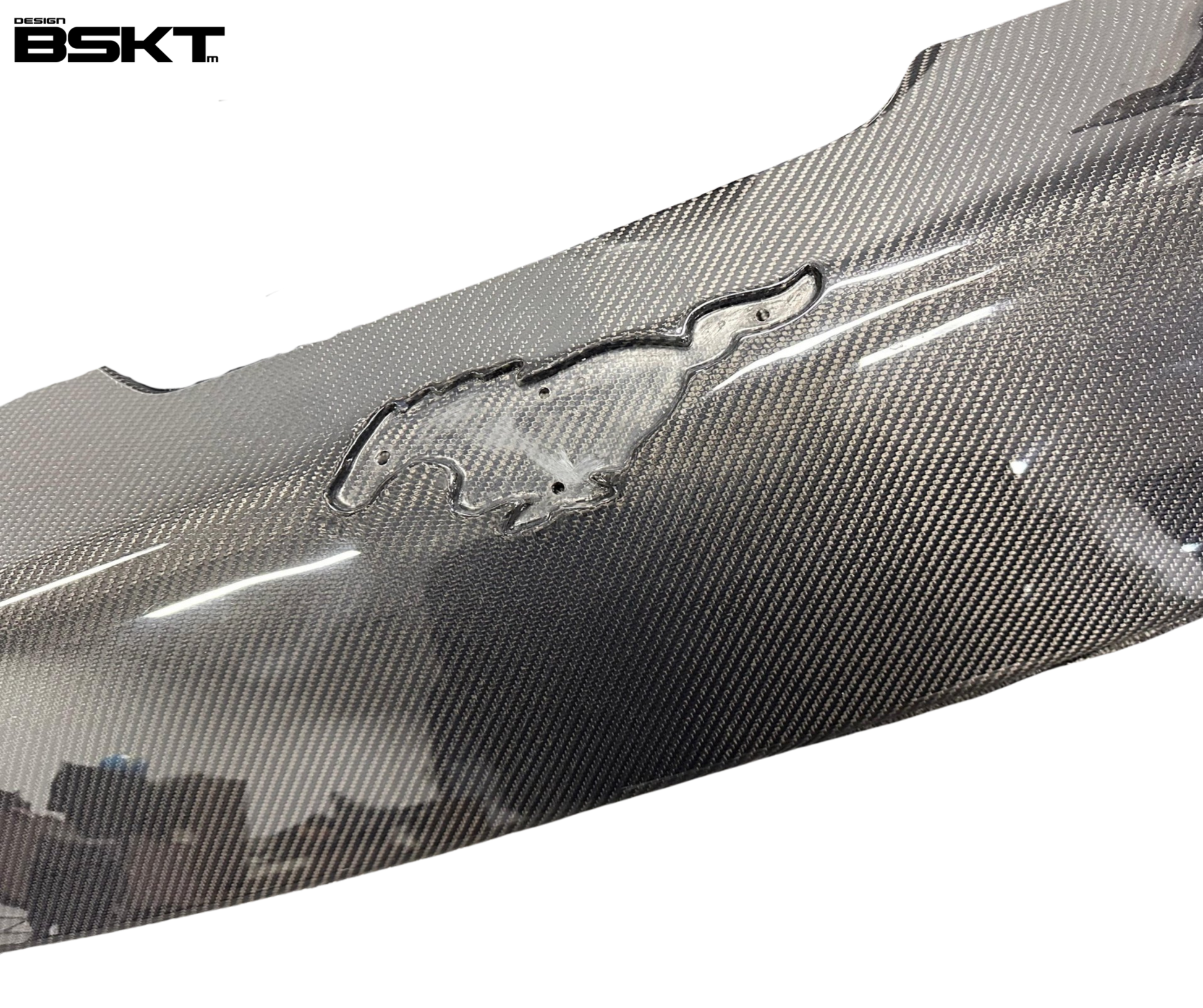 Carbon fiber GT GRILL V2 grille for Mustang Mach-E GT/GTPE 2021-2025 with pony emblem cutout