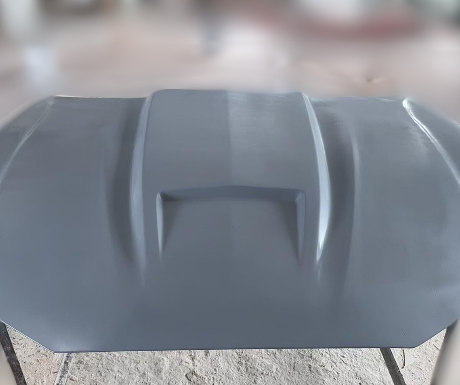 Ford Mustang Mach-E 2021-2025 GT550 style wet carbon fiber Fiber Hood in primer finish