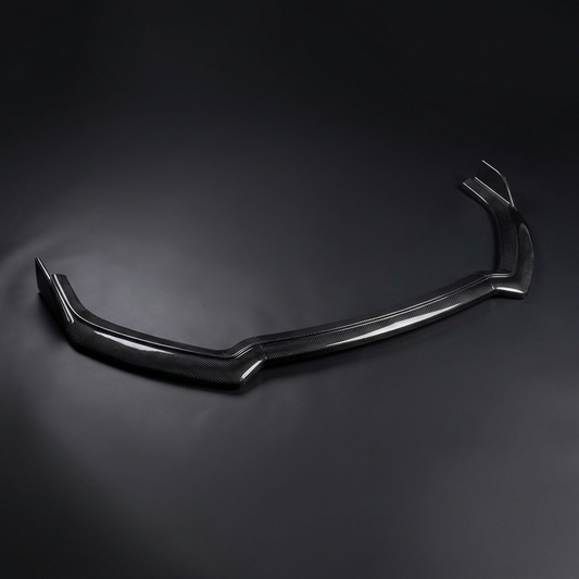 Front Lip Splitter for Mustang Mach-E Non GT 2021-2025 in wet carbon fiber