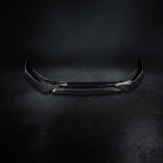 Front Lip Splitter for 2021-2026 Mustang Mach-E GT in wet carbon fiber