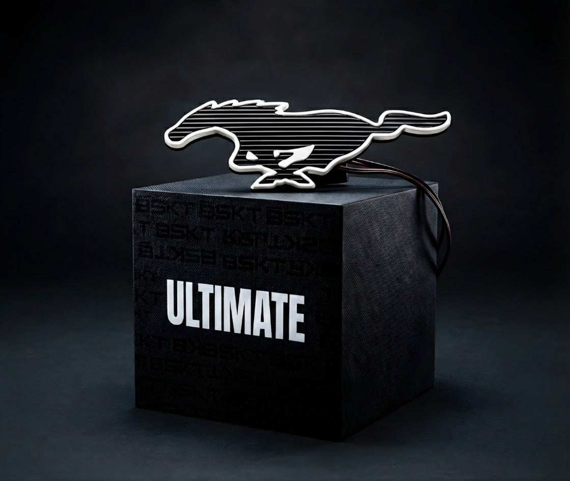 ULTIMATE FRONT PONY 2026 LED light-up emblem for Mustang Mach-E with advanced thermal design and lifetime warranty