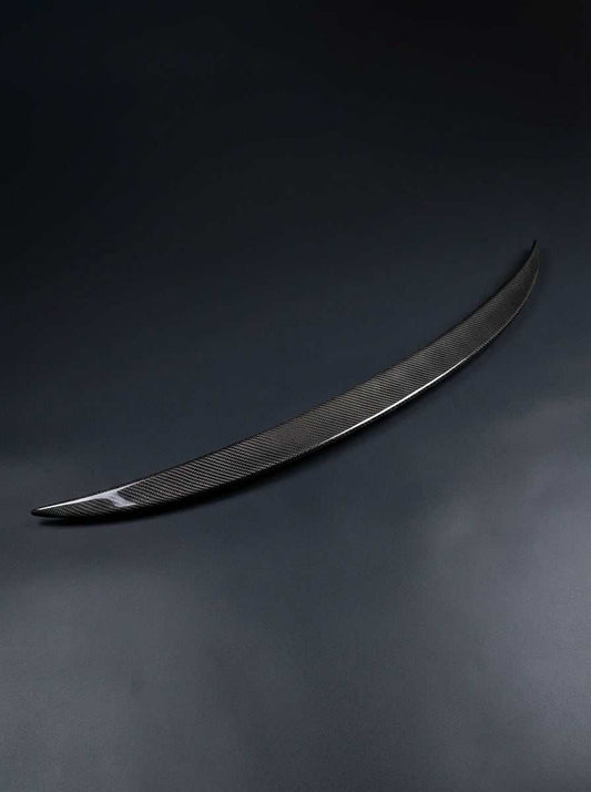 Spoiler V1 carbon fiber trunk spoiler for Mustang Mach-E 2021-2025 in primer, carbon, and forged carbon options