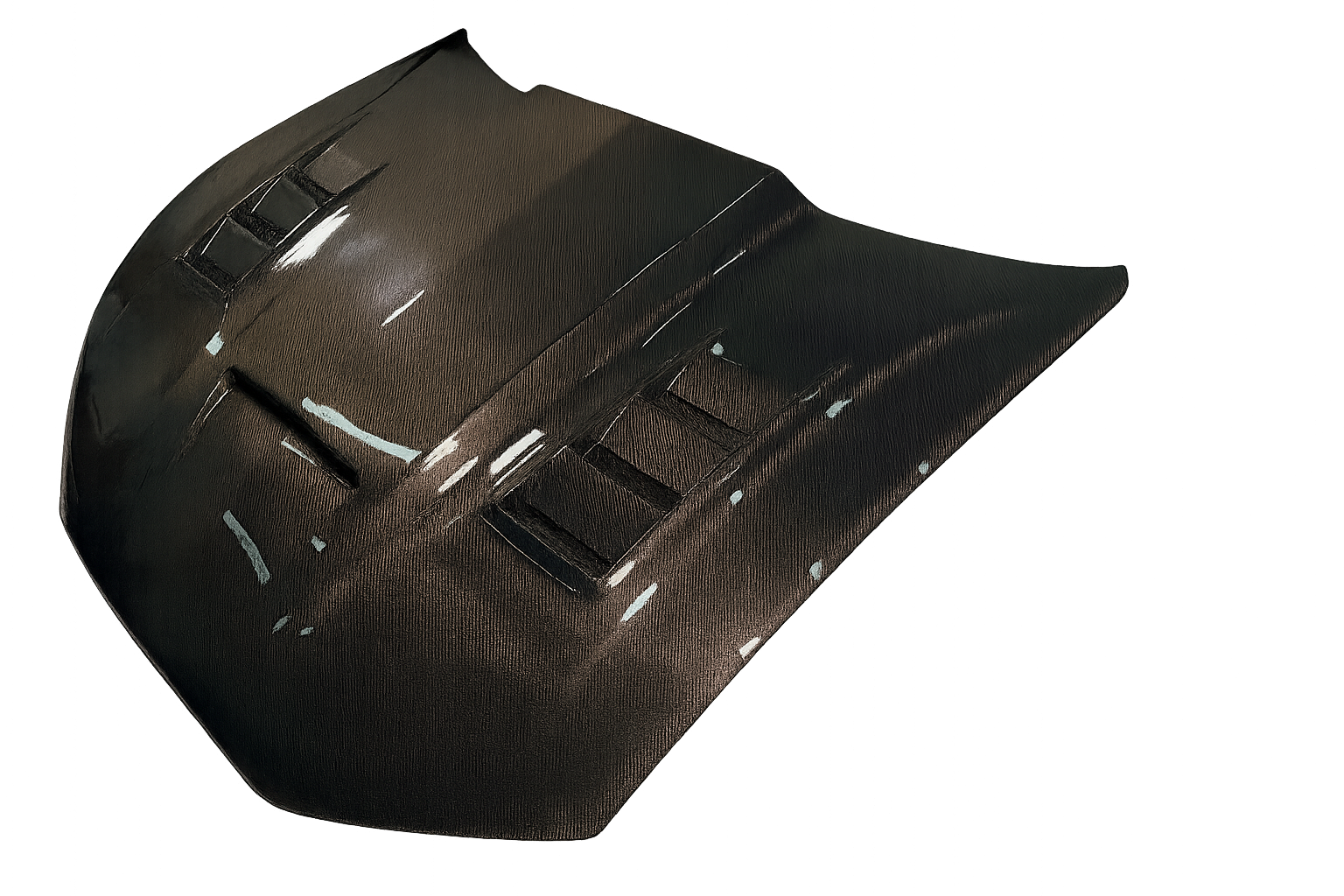 Carbon fiber GT550 style hood with vents for 2021-2025 Mustang Mach-E, lightweight and aggressive design