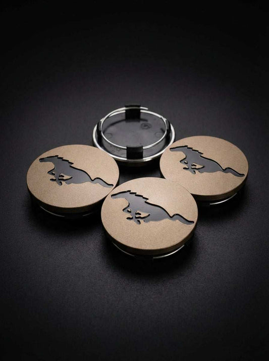 Mach-E center caps forged metal custom design original size precise fit for wheels