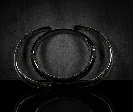 Wider fender flares in carbon, forged, and primer fiberglass for all models, enhancing fit with extra 20mm rear and 16mm front clearance for wider tires.