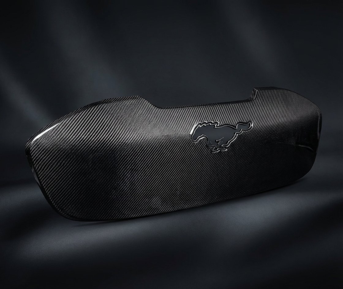 Wet carbon fiber GT GRILL V2 for Mustang Mach-E GT/GTPE 2021-2025 with BSKT light-up pony compatible