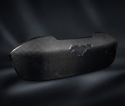 Wet carbon fiber GT GRILL V2 for Mustang Mach-E GT/GTPE 2021-2025 with BSKT light-up pony compatible