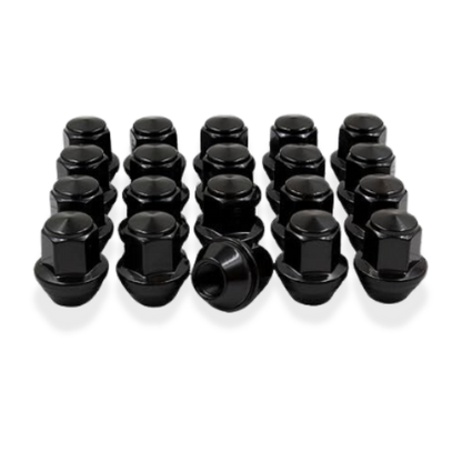 Set of high-strength black forged lug nuts for Mustang Mach-E wheels