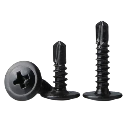 Black installation screws for Mustang Mach-E front lip splitter